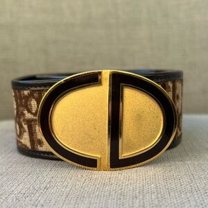 Dior Trotter Belt Bordeaux